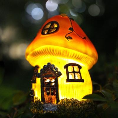Nieuw zonnelicht paddestoelhuisvormig licht buitentuin waterdichte binnenplaats licht gazon lichtgevende decoratie