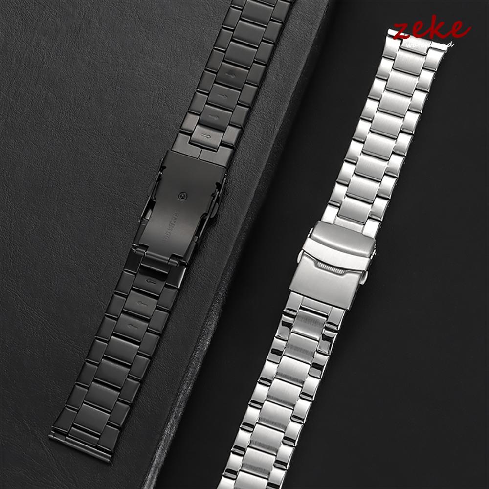 Silver Black Stainless Steel Bracelet Band 20mm 22mm 24mm Straps for Seiko for Jubilee for Oyster Belt Men's Watch Accessories