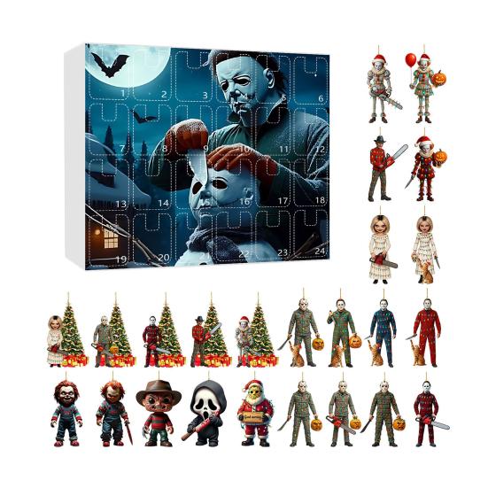 Advent Calendar 2025 24-Day Countdown Calendar with Collectible Acrylic Charms