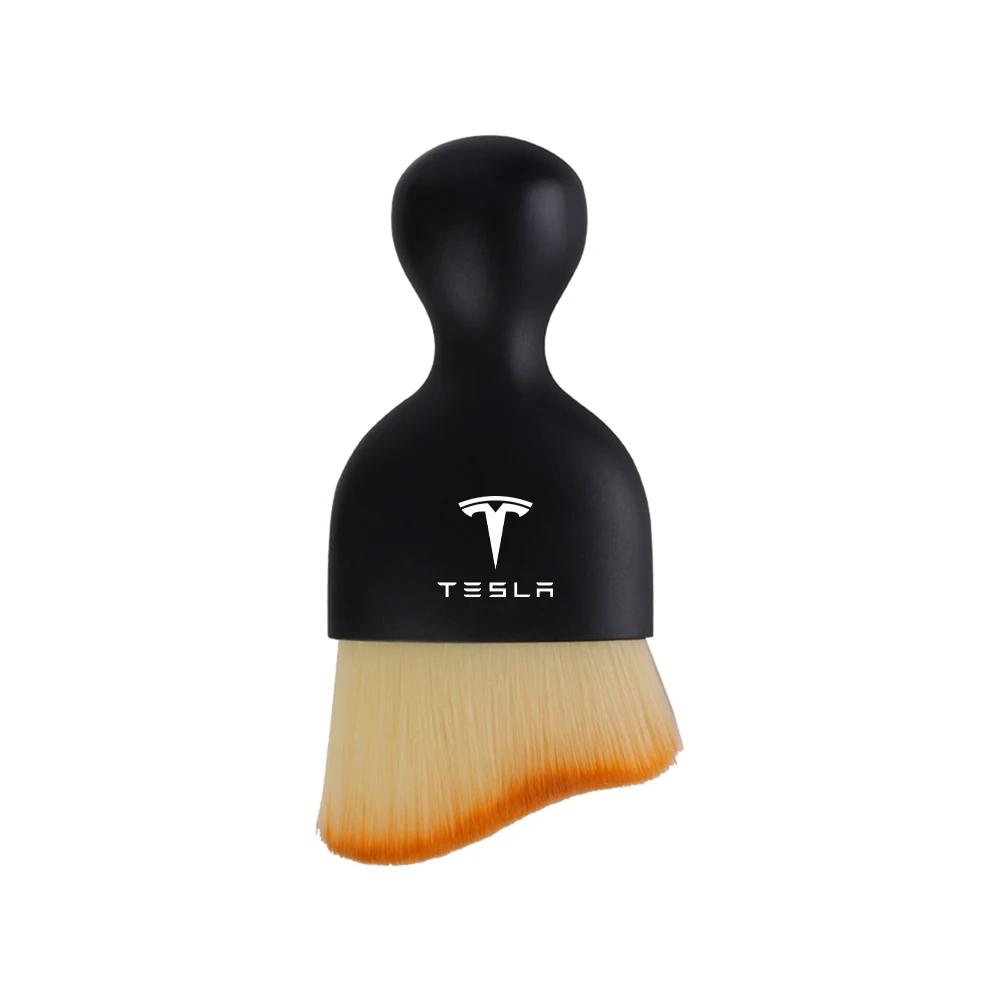 

Car Sticker Tesla Car Interior Cleaning Soft Brush Dashboard Air Outlet Gap Dust Removal Clean Tools For Tesla Model S Model X M