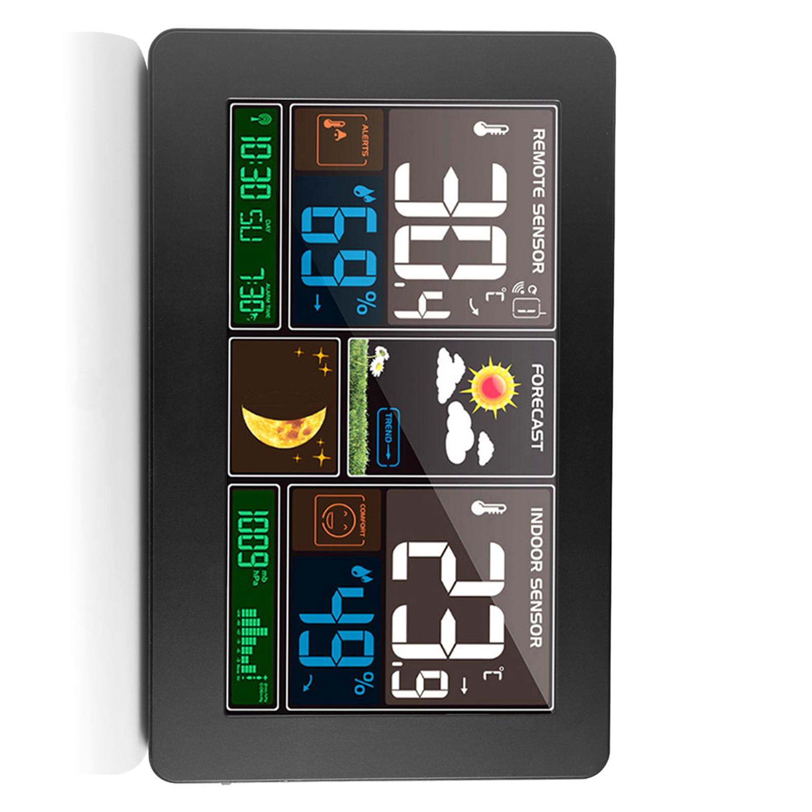 

Indoor Outdoor 3-in-1 Weather Thermometer Hygrometer Barometer USB Powered Room Temperature Monitor Battery Operated Humidity Meter Ai