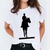 Summer Womens T-Shirts Fashion Retro Top Female Tshirt Oversize Clothes Animal Graphic White 90S Tee Shirt Femme