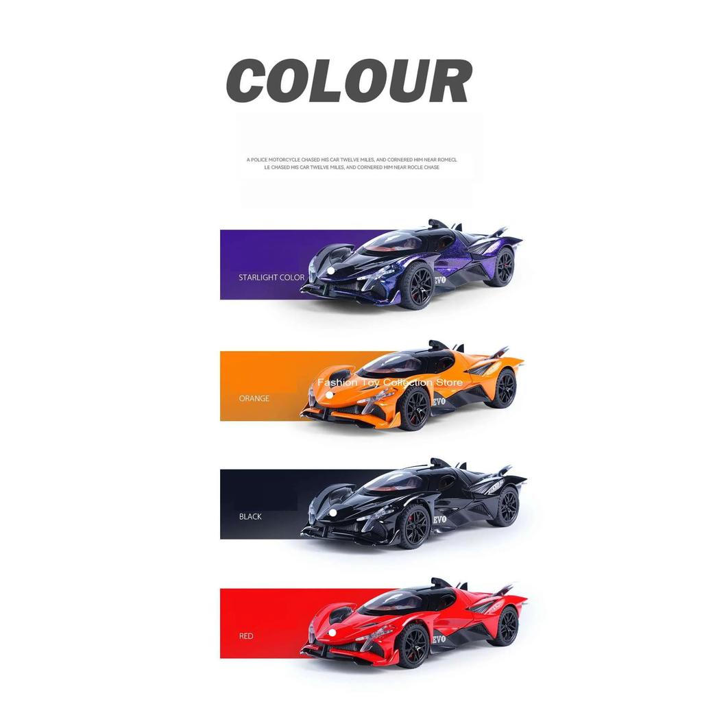 1/32 APOLLO EVO Alloy Car Model High Simulation Diecasts Toy with Sound and Light Pull Back Vehicles Decoration Toys for Kids Gift