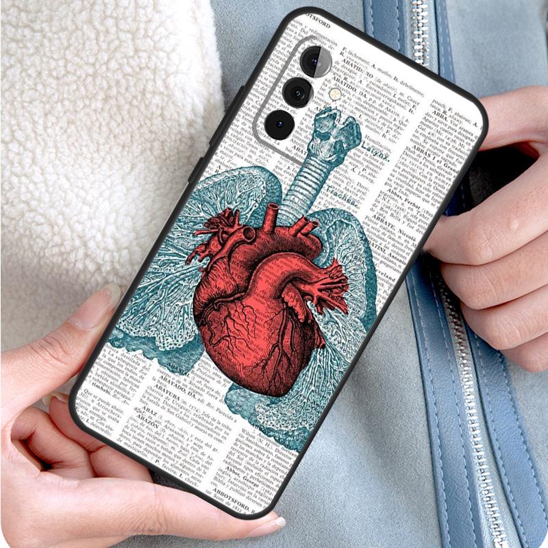 Medical Human Anatomy Phone Case For Samsung Galaxy A15 A25 A35 A55 A54 A34 A14 A13 A33 A53 A12 A32 A52 A71 A51