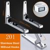 Microwave Oven Holder Folding Rack Stainless Steel Kitchen Shelf Foldable Retractable Bracket Oven Rack Hooks Telescopic Shelves