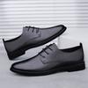 2026 Outdoor Lightweight Black Men's Lace-up Shoes  Classic Formal Casual Shoes  Business Meeting and Daily Commuting Flat Shoes