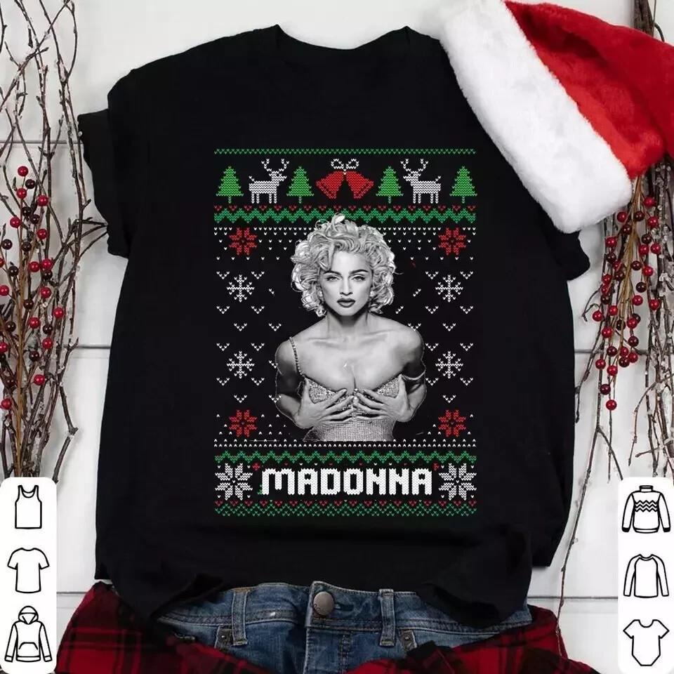 

MADONNA Christmas T-Shirt Unisex Tee All Size S Unisex T-Shirt S