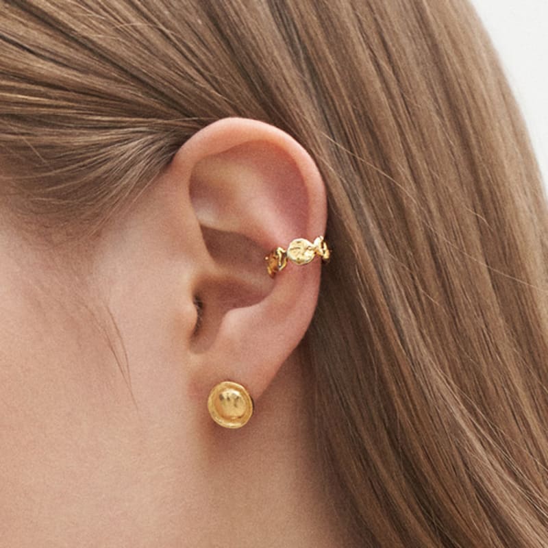 

cotoit Pebble Shadow Earrcuff SILVER(Platinum Plated)