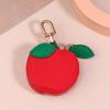 Mini Cherry Fruit Shape Coin Purse Strawberry Cute Pu Leather Pendant Korean Style Keychain Earphone Bag Mini Storage Bag