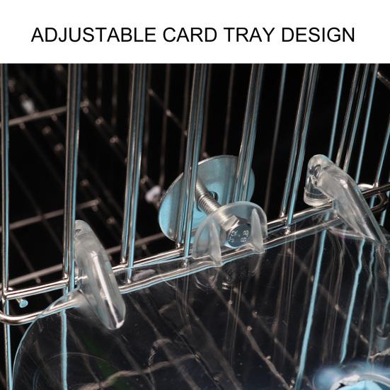 Bird Bathtub Water Injection Hole Washing Dry Cleaning Plastic Thicken Parrot Bath Box Bird Supplies