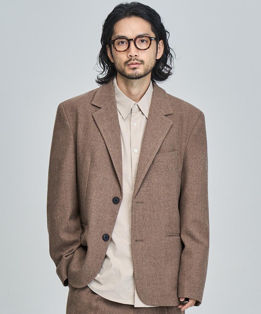 Prairie Wool Relaxed Fit Blazer (Beige)