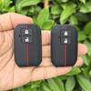 2 Buttons Silicone Car Key Cover Key Case for Suzuki Swift Wagon R Monopoly Type Remote Keyless Shell Fob Keychain Accessories