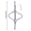 Ergonomic Handle Pipe Cleaner Chain Tool Flexible Metal Shaft System Removes Grease Debris And Root From Drainage Pipe