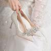 Premium bequeme DameneinzelSchuhe Französische spitze Zehenpartie flacher Ausschnitt keine müden Füße High Heels Damen Frühling und Sommer 2025