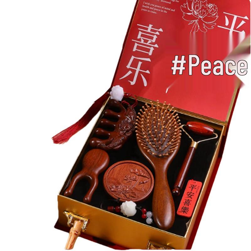 Premium Sandalwood Comb 6-Piece Gift Set