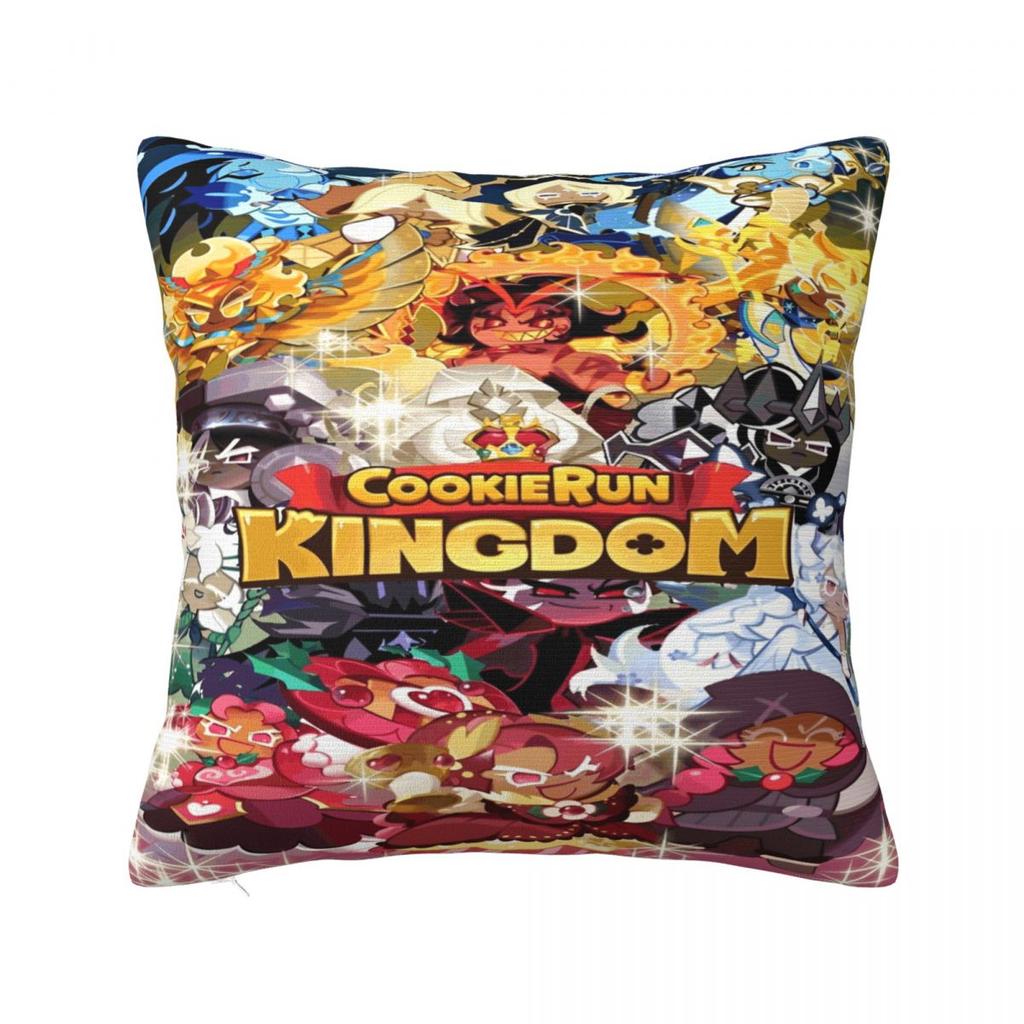 Cookie Run Kingdom Printed Pillowcases Cushion Cover Pillow Covers Y2K Bedroom Decor Zipper Multiple Sizes