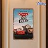 1pc Disney Pixar Cars Movie Lightning McQueen & Mater Vintage Metal Tin Sign Wall Art - 8x12 Inch Rustic Distressed Edges, Durab