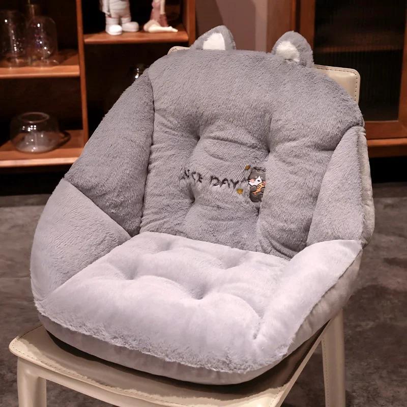 Winter Plush Thickened Husky Puppy Dinosaur Cute Bench Seat Fully Wrapped Warm Cushion Cushion Dormitory Cushion