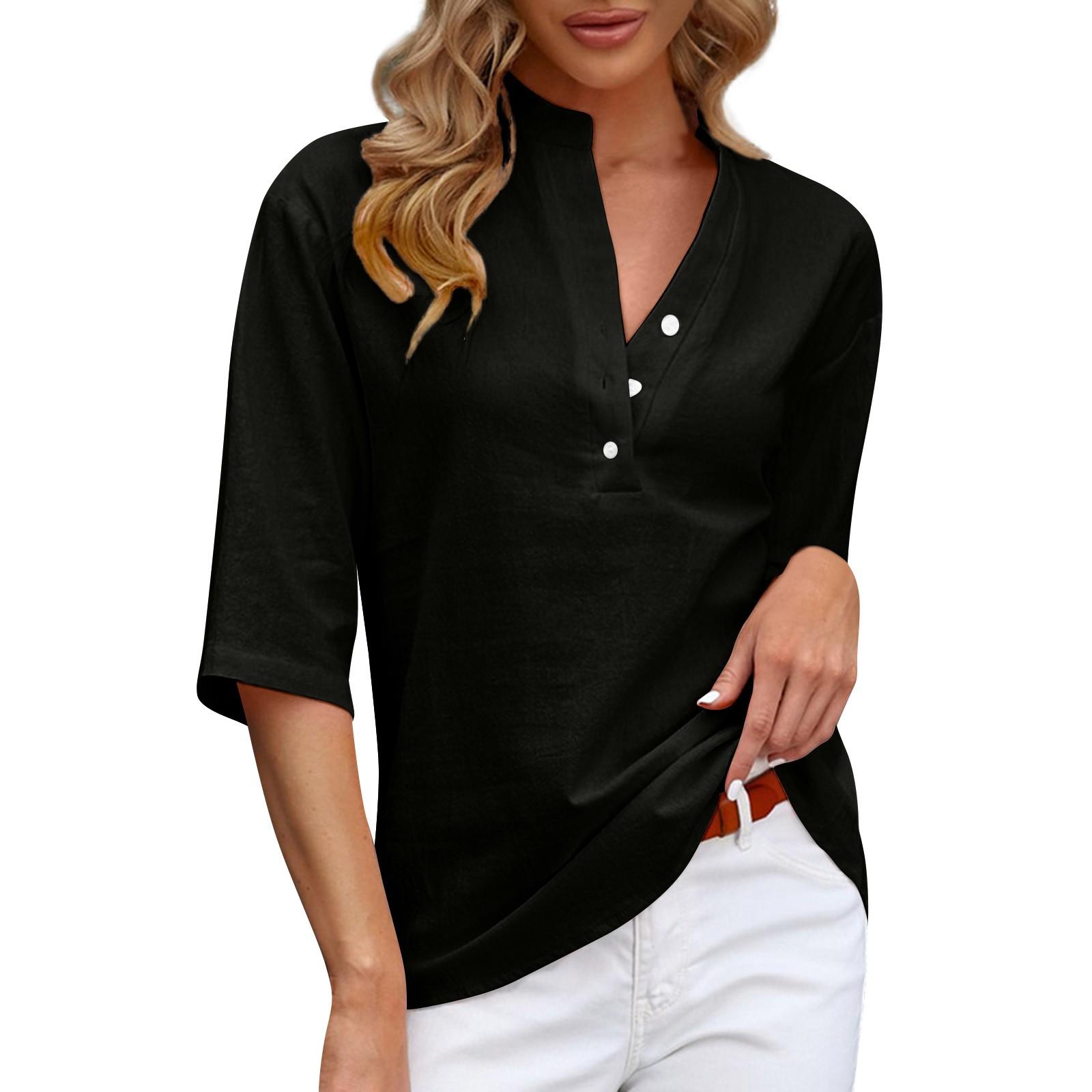 Модный и сексуальный женский новый летний однотонный повседневный пуловер — фото 3