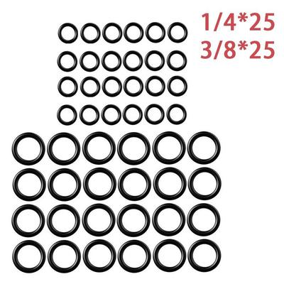 50Pcs Pressure Washer O Rings Hose Ring Kit for 1/4" 3/8" M22 Quick Connect Coupler