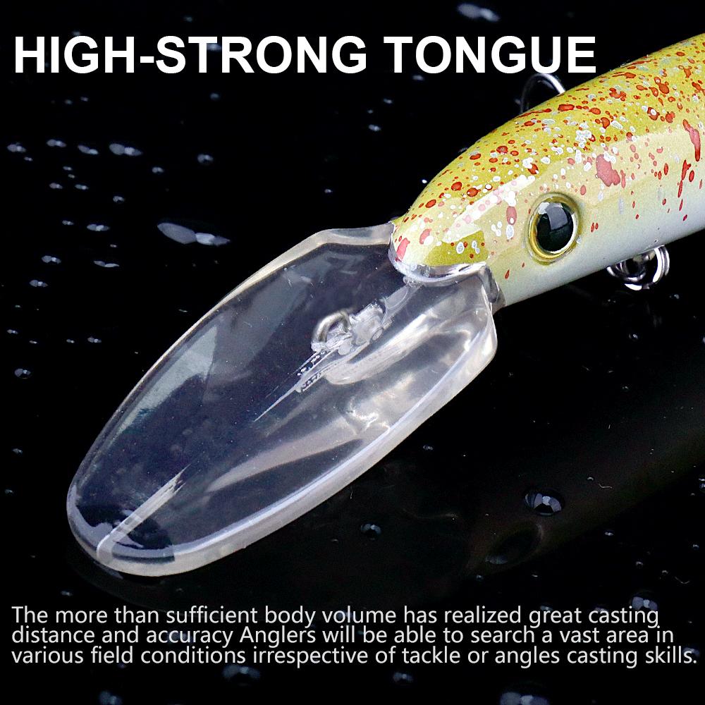 Trolling Minnow Fishing Lures 160mm 22g Deep Diving Jerkbait Artificial Hard Bait Floating Wobblers for Pike Saltwater