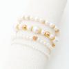 Popular Fashion 4-piece Set, Love Imitation Pearl Bracelet Set, Women's Bracelet, Jewelry Set.
