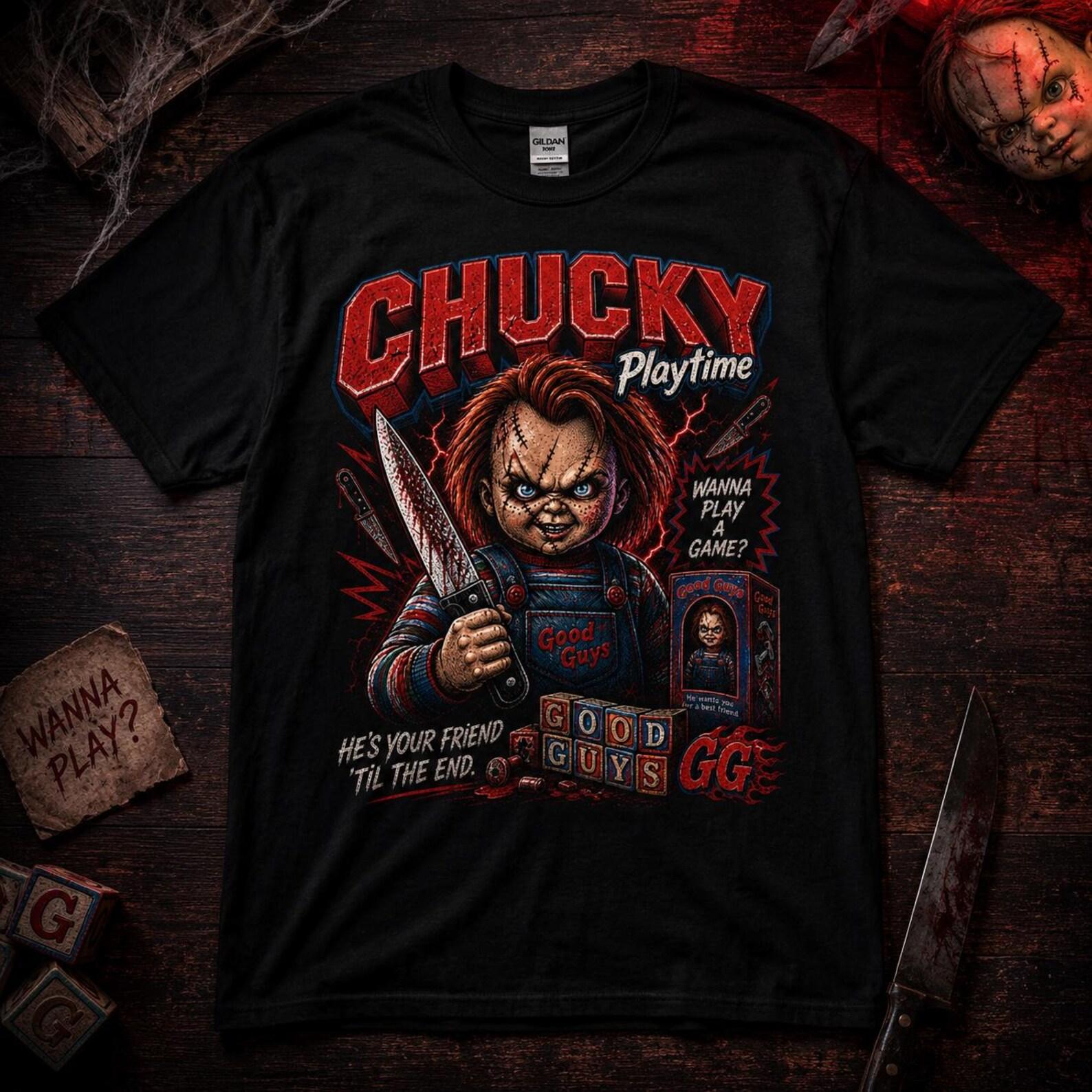 Chucky Good Guys Horror Graphic Tee | Vintage Slasher Movie Shirt 3XL