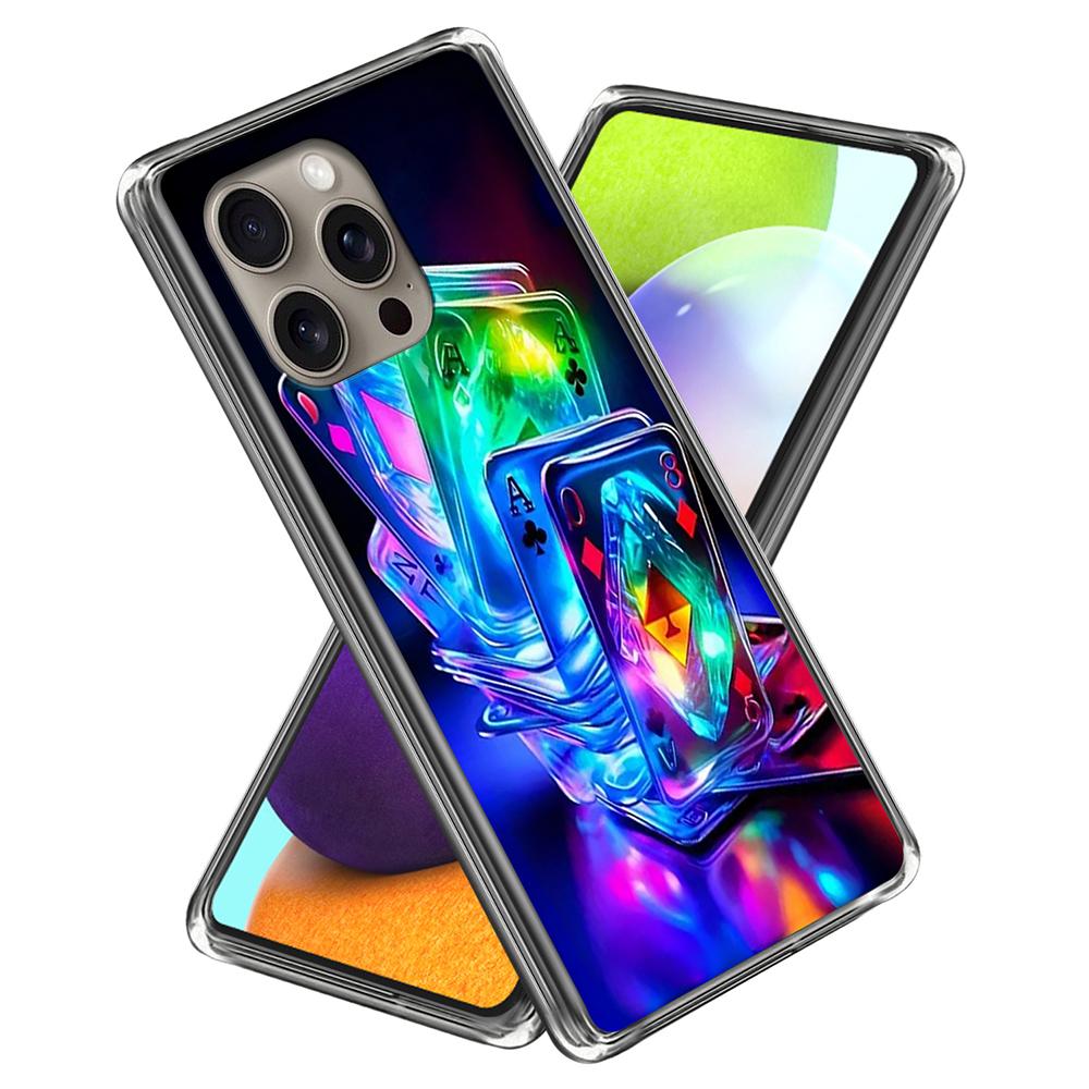 For iPhone 16 Pro Max Case IMD Pattern Printing TPU Shockproof Phone Cover