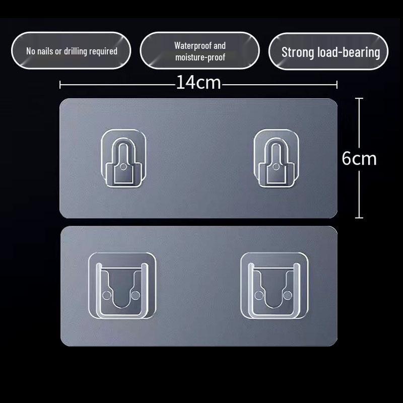 Wall-Mounted Transparent Storage Box for Phone, Remote, Toothbrush, and Comb