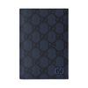 GG Supreme Passport Holder With Ceramic Effect Women Wallet Dark-Blue 795229-FAFBE-8448