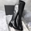Fashion 2025 New Fashion High Heel Temperament Boots Square Toe High Boots Women