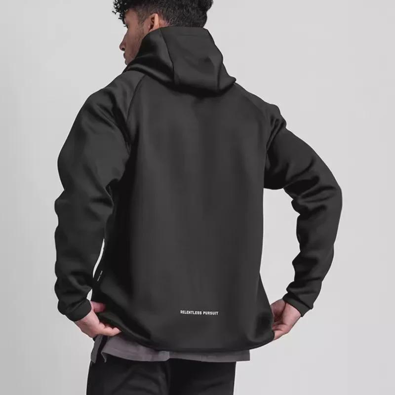 Cárdigan Holgado con Capucha para Hombre de Estilo Coreano: Sudadera de Manga Larga con Cremallera para Primavera/Otoño