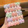 30 cute little girls with flower bands and children's hair rings suitable for daily use as hair accessories
