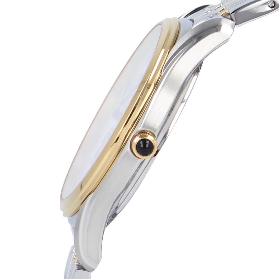 SEIKO Quartz SRK048P Classic Small Second White Silver Gold Wrist Watch For Men