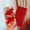 Creative Red Wedding Envelope with Floral Design and Double Happiness Symbol