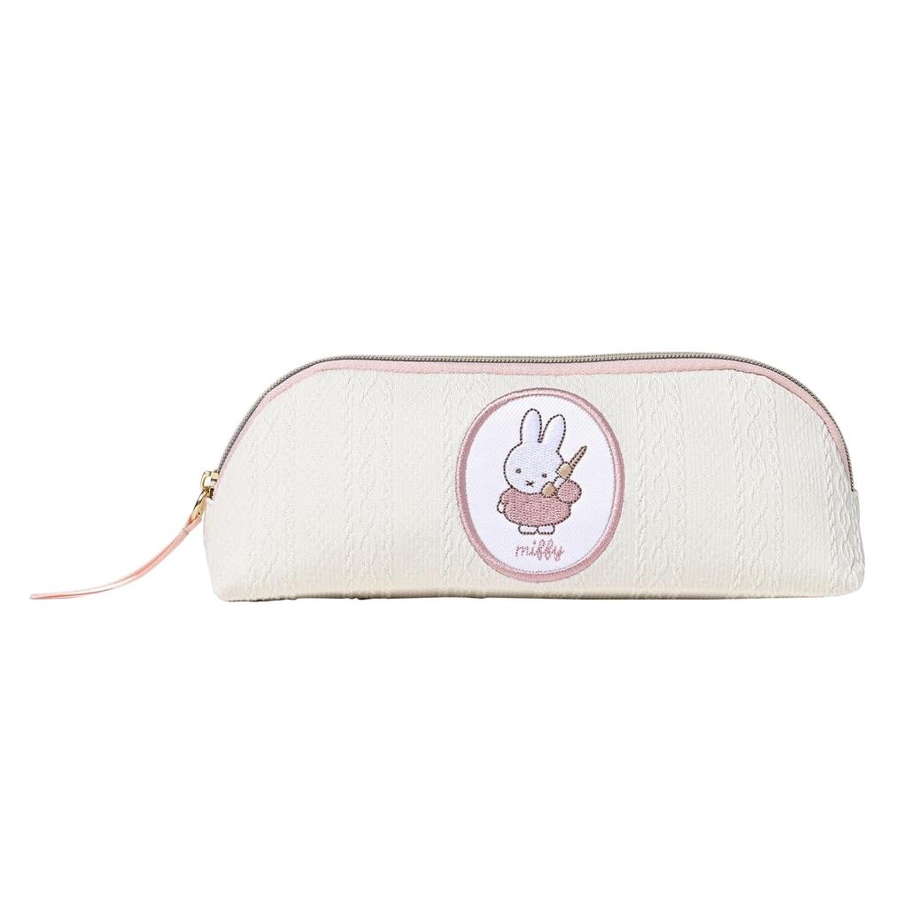 BSS Miffy Spring Knit Pencil EB358C Case, White,