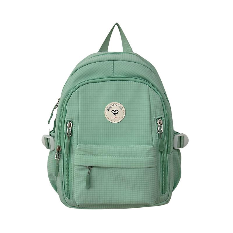 

Студенческий школьный рюкзак большой емкости, женский однотонный рюкзак, небольшой рюкзак для путешествий зелёный