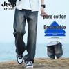 JEEP SPIRIT Men's Retro Loose Fit Casual Jeans