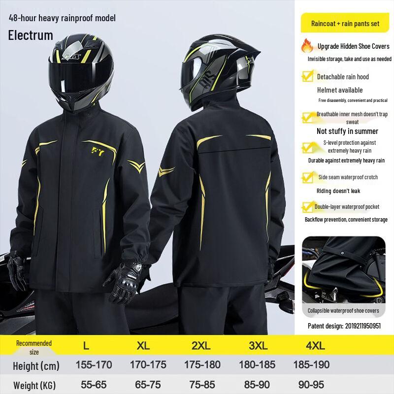 Reflective Two-Piece Storm Rain Suit