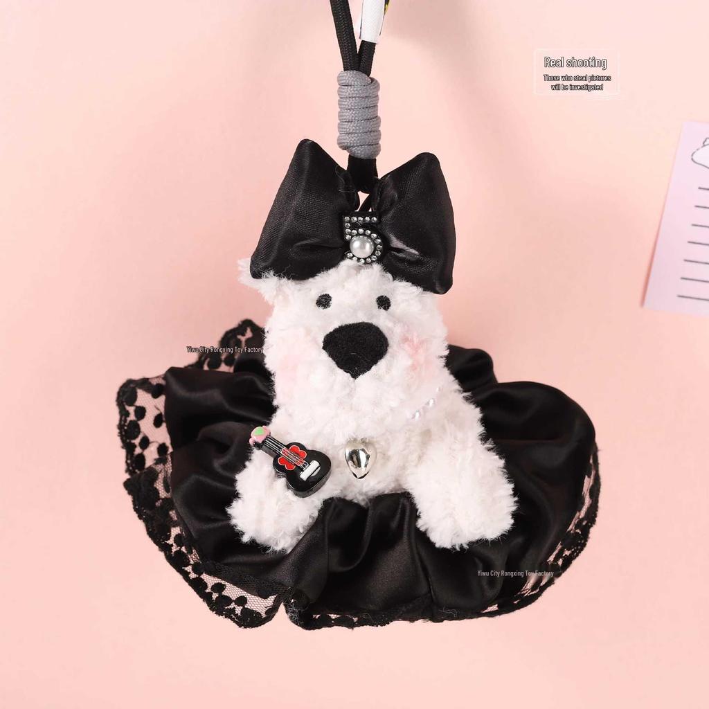 West Highland Puppy Plush Car Ornament and Bag Charm