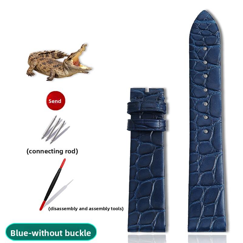 Alligator Wacth Strap Ultra Thin 12 13 14 15 16 18 20 22mm Men Women Black Brown Blue Crocodile Leather Watchband For Any Brands