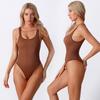 Autumn And Winter Belly Sculpting High Elastic Yoga Onesie Back Seamless Sports Fitness Body Suspender Onesie