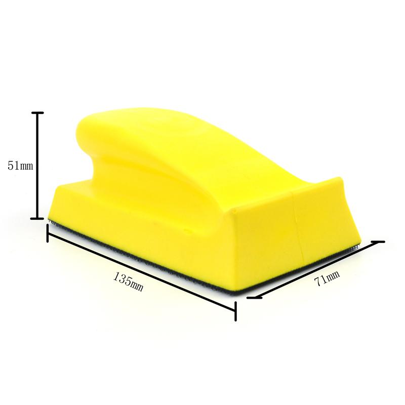 Sanding Disc Holder Sand paper Backing Polishing Pad Hand Grinding Block PU Foam Sanding Disc for Polishing Wood and Metal