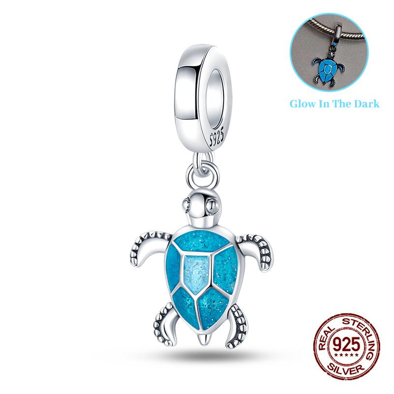 Classic Copper Beads Luminous Firefly Star Chameleon Charms Pendants Fit Original Bracelet Diy Jewelry For Woman