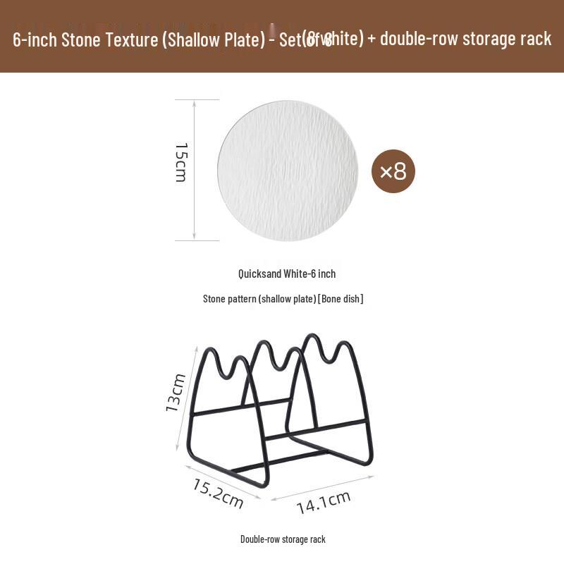 Jingdezhen Ceramic Bone Plates Set