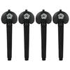 4Pcs Ebony Wood Cello Machine Heads Universals Cello Replacement Tuning Pegs Cello Strings Replacement Part Enduring
