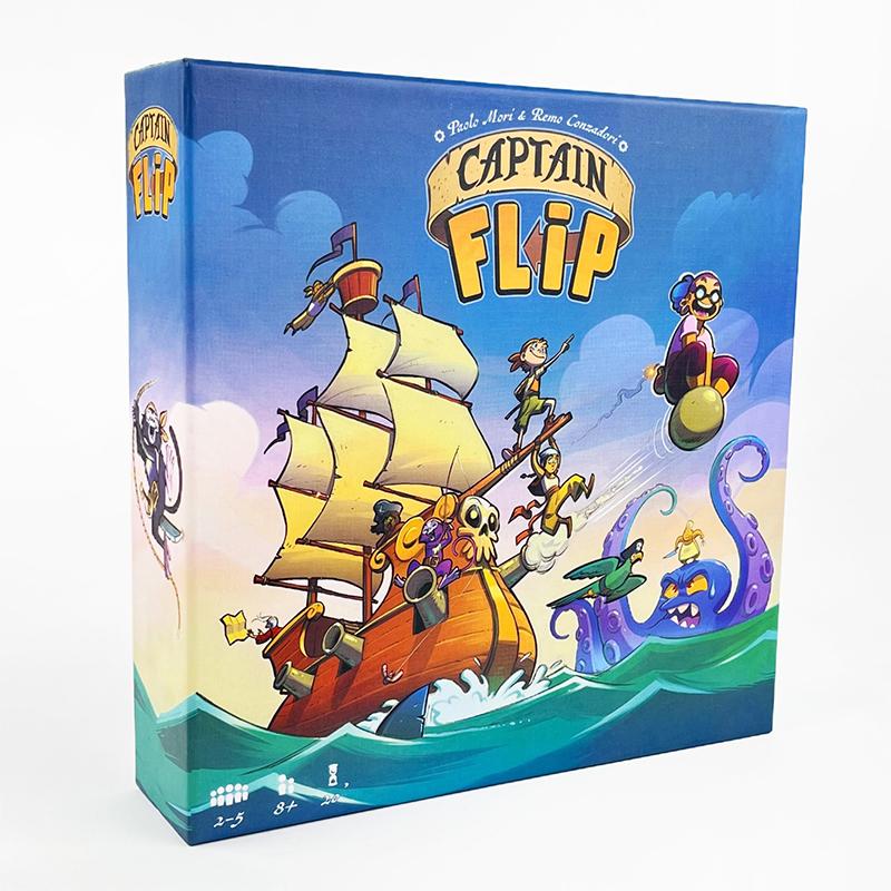 Captain Flip Board Game - Fast-Paced Family Card Game for 2-6 Players - Strategic Tabletop Party Game Fun for All Ages