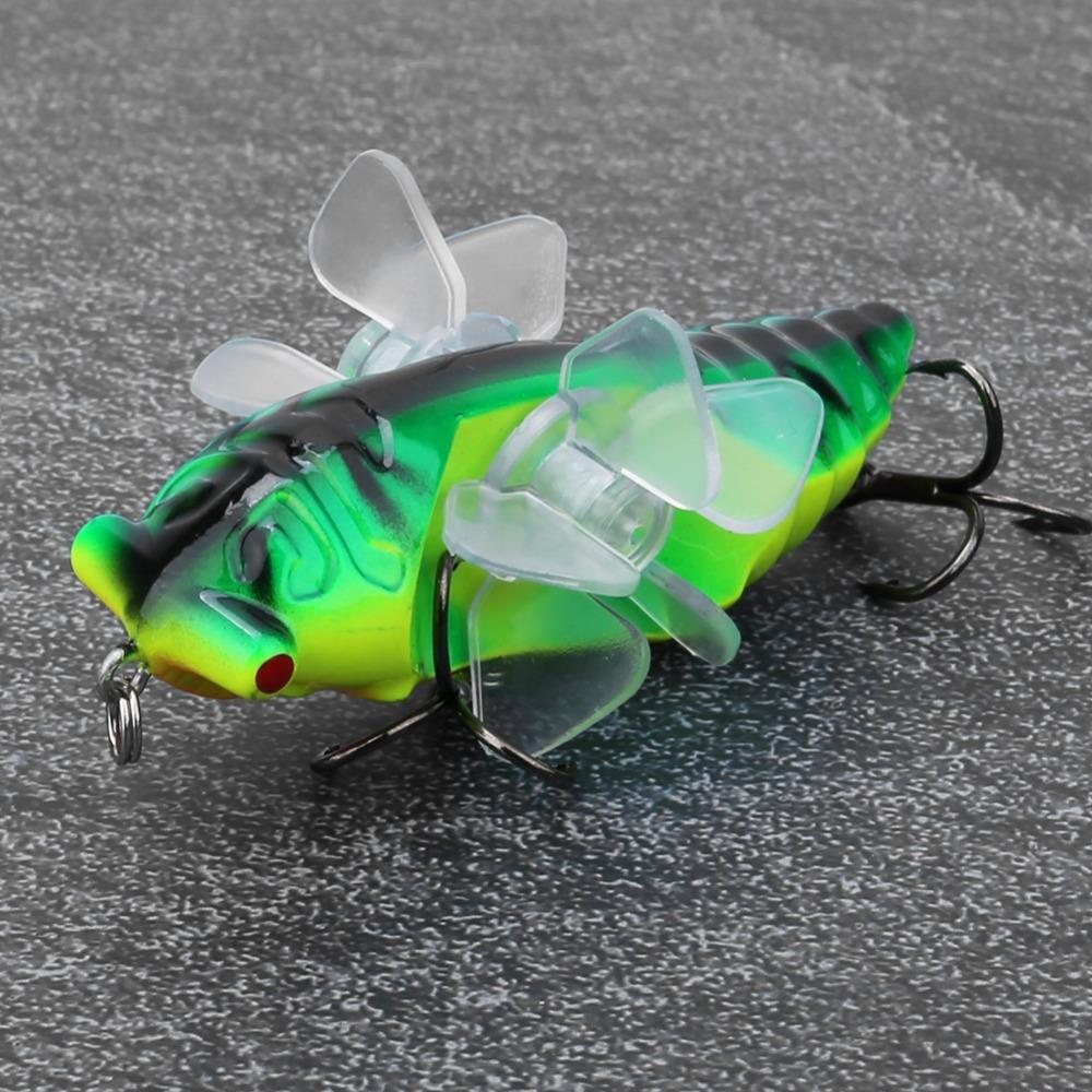 15.5g Hard Fishing Lures ABS Artificial Fishing Lures Durable Bionic Cicada Lures  River Fishing