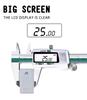 Vernier Caliper LCD Digital Display Stainless Steel Gauge Micrometer Measuring Instruments for Installation Renovation Work