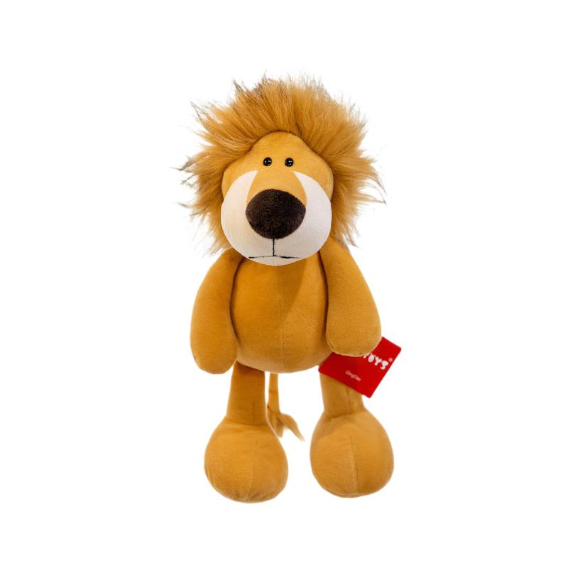 Jungle Animal Plush Toys: Elephant, Monkey, Tiger, Lion, Giraffe